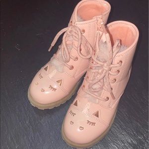 Unicorn Pink Patten Leather Rainboots